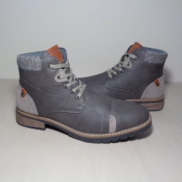 Vance Co. Size 10 M / MANZO / Grey / Ankle Boots / New Men\'s Shoes main image 8